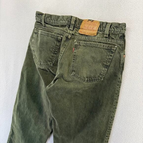 Levi's Other - Vintage Levis Jeans Men's 34x32 Fits 32x31 Green Made In USA Relaxed Taper 90s